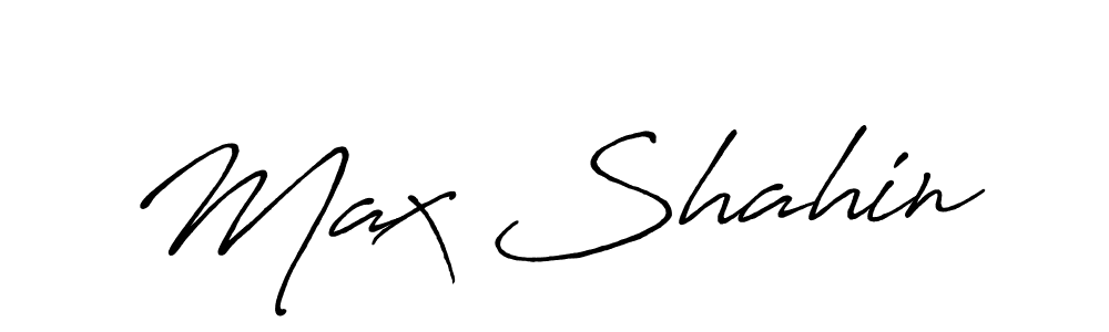 Max Shahin stylish signature style. Best Handwritten Sign (Antro_Vectra_Bolder) for my name. Handwritten Signature Collection Ideas for my name Max Shahin. Max Shahin signature style 7 images and pictures png