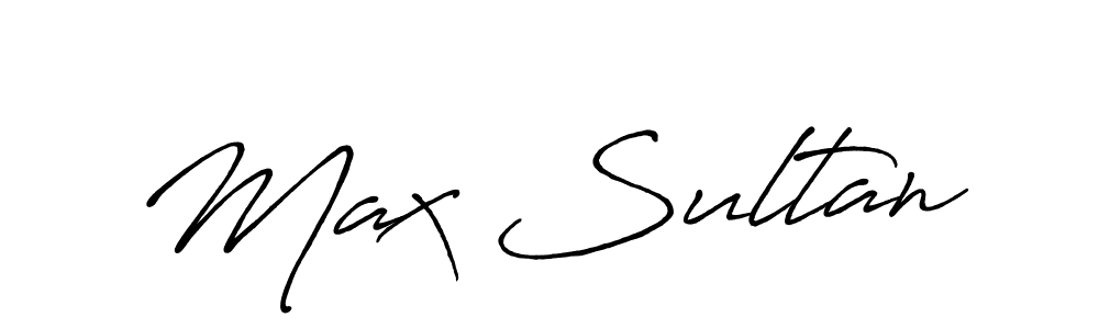 Create a beautiful signature design for name Max Sultan. With this signature (Antro_Vectra_Bolder) fonts, you can make a handwritten signature for free. Max Sultan signature style 7 images and pictures png