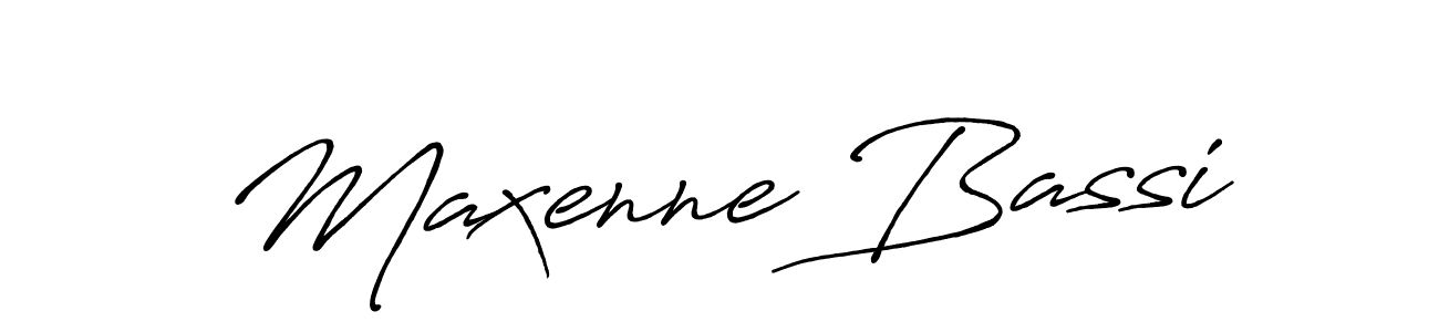 Use a signature maker to create a handwritten signature online. With this signature software, you can design (Antro_Vectra_Bolder) your own signature for name Maxenne Bassi. Maxenne Bassi signature style 7 images and pictures png