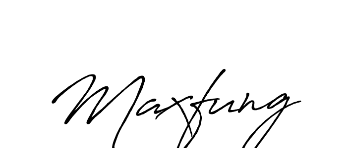 Create a beautiful signature design for name Maxfung. With this signature (Antro_Vectra_Bolder) fonts, you can make a handwritten signature for free. Maxfung signature style 7 images and pictures png