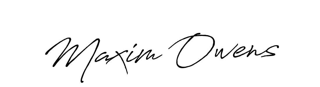 Use a signature maker to create a handwritten signature online. With this signature software, you can design (Antro_Vectra_Bolder) your own signature for name Maxim Owens. Maxim Owens signature style 7 images and pictures png