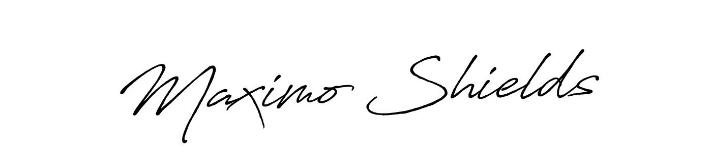 Also You can easily find your signature by using the search form. We will create Maximo Shields name handwritten signature images for you free of cost using Antro_Vectra_Bolder sign style. Maximo Shields signature style 7 images and pictures png