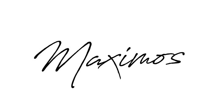 Also we have Maximos name is the best signature style. Create professional handwritten signature collection using Antro_Vectra_Bolder autograph style. Maximos signature style 7 images and pictures png