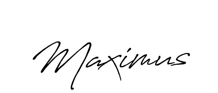 Make a beautiful signature design for name Maximus. With this signature (Antro_Vectra_Bolder) style, you can create a handwritten signature for free. Maximus signature style 7 images and pictures png