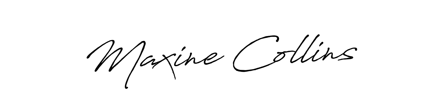 Design your own signature with our free online signature maker. With this signature software, you can create a handwritten (Antro_Vectra_Bolder) signature for name Maxine Collins. Maxine Collins signature style 7 images and pictures png