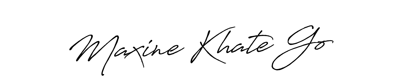 Use a signature maker to create a handwritten signature online. With this signature software, you can design (Antro_Vectra_Bolder) your own signature for name Maxine Khate Go. Maxine Khate Go signature style 7 images and pictures png
