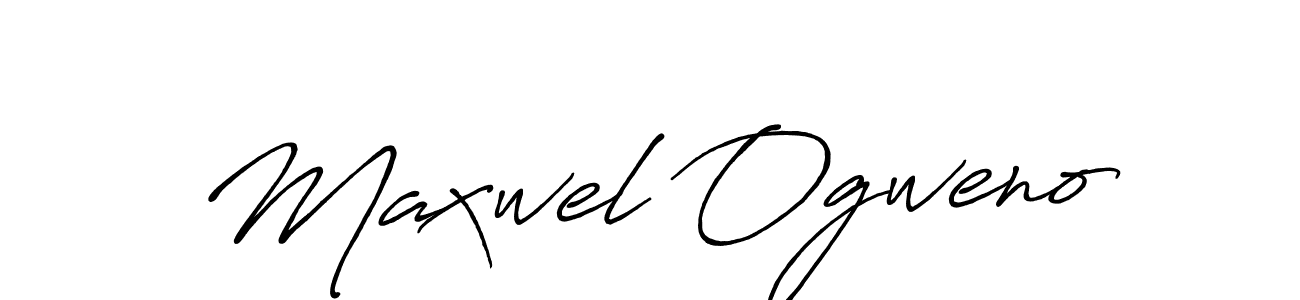 Make a short Maxwel Ogweno signature style. Manage your documents anywhere anytime using Antro_Vectra_Bolder. Create and add eSignatures, submit forms, share and send files easily. Maxwel Ogweno signature style 7 images and pictures png