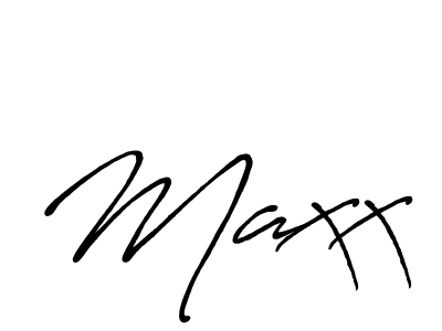 Create a beautiful signature design for name Maxx. With this signature (Antro_Vectra_Bolder) fonts, you can make a handwritten signature for free. Maxx signature style 7 images and pictures png