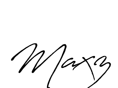 Maxz stylish signature style. Best Handwritten Sign (Antro_Vectra_Bolder) for my name. Handwritten Signature Collection Ideas for my name Maxz. Maxz signature style 7 images and pictures png