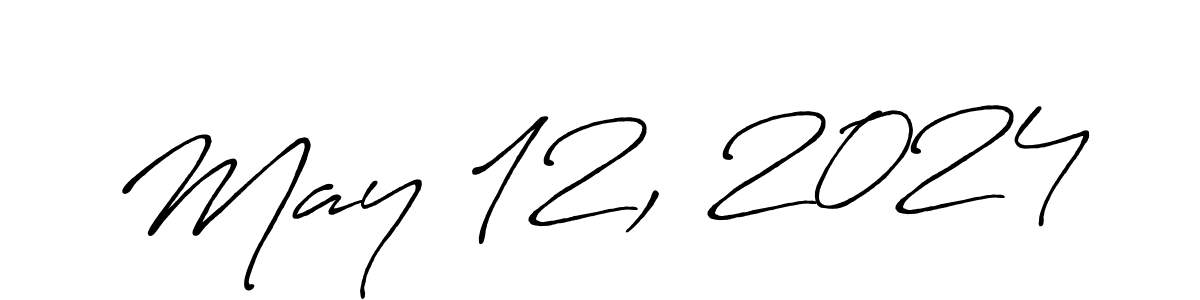 The best way (Antro_Vectra_Bolder) to make a short signature is to pick only two or three words in your name. The name May 12, 2024 include a total of six letters. For converting this name. May 12, 2024 signature style 7 images and pictures png