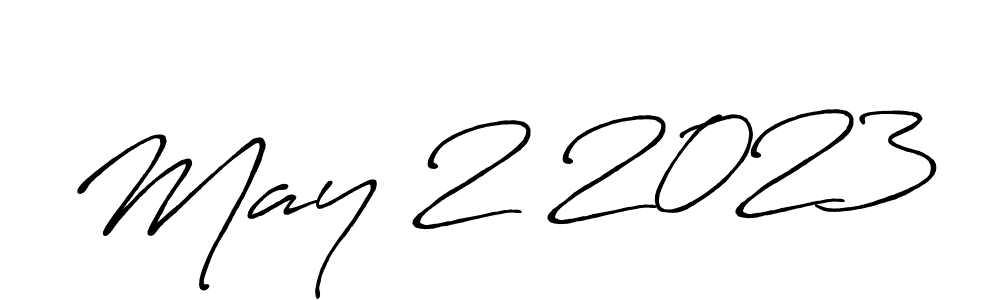 How to make May 2 2023 signature? Antro_Vectra_Bolder is a professional autograph style. Create handwritten signature for May 2 2023 name. May 2 2023 signature style 7 images and pictures png