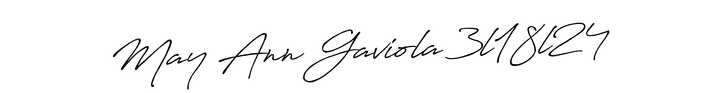 Make a short May Ann Gaviola 3l18l24 signature style. Manage your documents anywhere anytime using Antro_Vectra_Bolder. Create and add eSignatures, submit forms, share and send files easily. May Ann Gaviola 3l18l24 signature style 7 images and pictures png