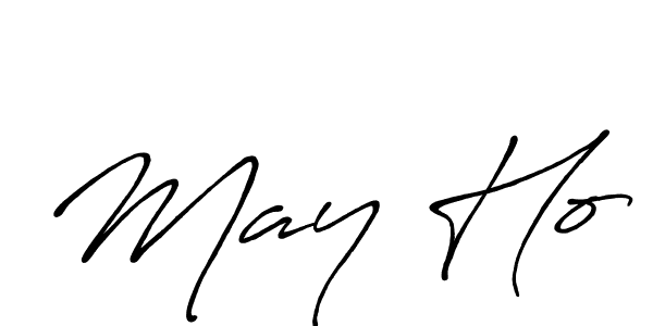 How to make May Ho signature? Antro_Vectra_Bolder is a professional autograph style. Create handwritten signature for May Ho name. May Ho signature style 7 images and pictures png