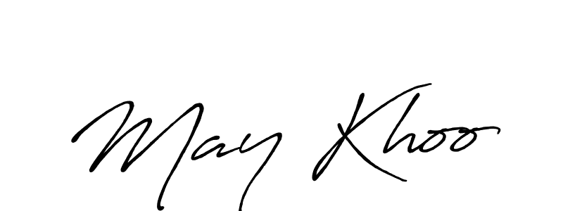 Use a signature maker to create a handwritten signature online. With this signature software, you can design (Antro_Vectra_Bolder) your own signature for name May Khoo. May Khoo signature style 7 images and pictures png