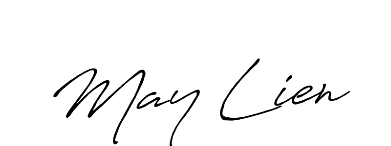 You can use this online signature creator to create a handwritten signature for the name May Lien. This is the best online autograph maker. May Lien signature style 7 images and pictures png