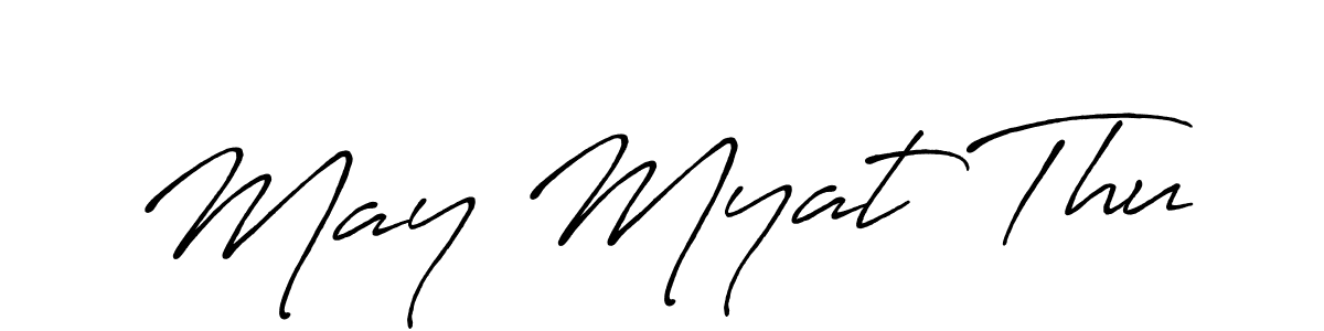 Make a beautiful signature design for name May Myat Thu. With this signature (Antro_Vectra_Bolder) style, you can create a handwritten signature for free. May Myat Thu signature style 7 images and pictures png