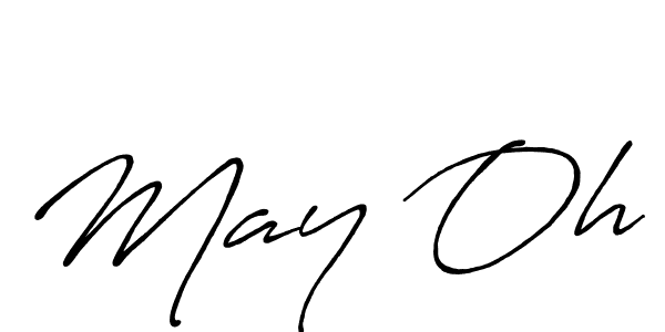 Also we have May Oh name is the best signature style. Create professional handwritten signature collection using Antro_Vectra_Bolder autograph style. May Oh signature style 7 images and pictures png