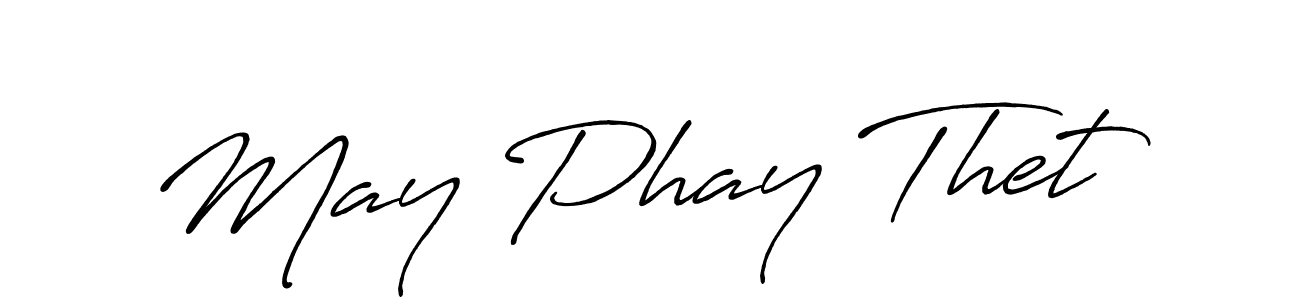 Use a signature maker to create a handwritten signature online. With this signature software, you can design (Antro_Vectra_Bolder) your own signature for name May Phay Thet. May Phay Thet signature style 7 images and pictures png