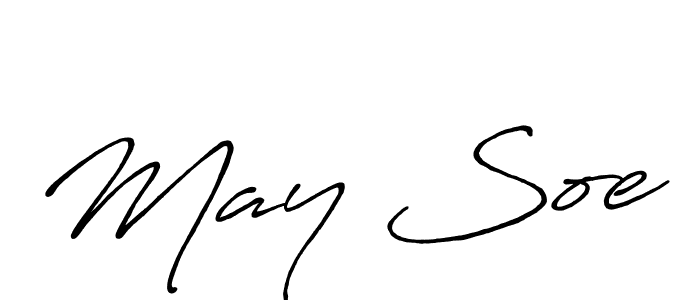 Also we have May Soe name is the best signature style. Create professional handwritten signature collection using Antro_Vectra_Bolder autograph style. May Soe signature style 7 images and pictures png