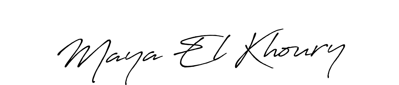 Make a beautiful signature design for name Maya El Khoury. Use this online signature maker to create a handwritten signature for free. Maya El Khoury signature style 7 images and pictures png