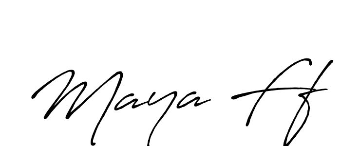 It looks lik you need a new signature style for name Maya Ff. Design unique handwritten (Antro_Vectra_Bolder) signature with our free signature maker in just a few clicks. Maya Ff signature style 7 images and pictures png
