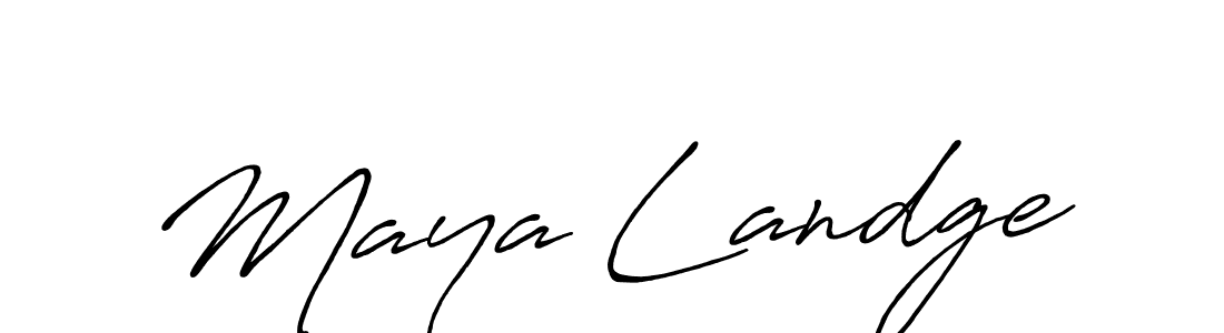 You should practise on your own different ways (Antro_Vectra_Bolder) to write your name (Maya Landge) in signature. don't let someone else do it for you. Maya Landge signature style 7 images and pictures png