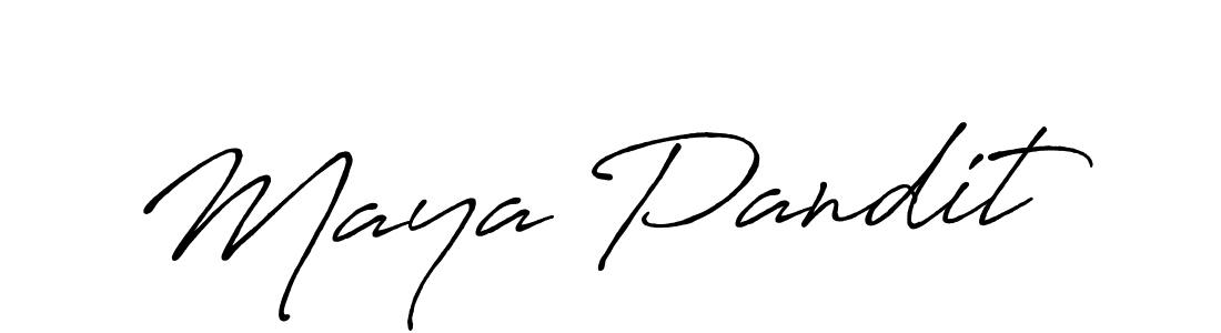 It looks lik you need a new signature style for name Maya Pandit. Design unique handwritten (Antro_Vectra_Bolder) signature with our free signature maker in just a few clicks. Maya Pandit signature style 7 images and pictures png