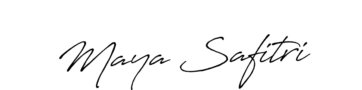 Also You can easily find your signature by using the search form. We will create Maya Safitri name handwritten signature images for you free of cost using Antro_Vectra_Bolder sign style. Maya Safitri signature style 7 images and pictures png
