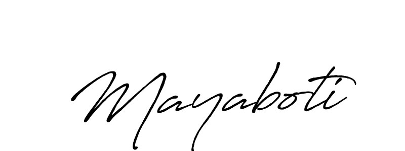 How to make Mayaboti name signature. Use Antro_Vectra_Bolder style for creating short signs online. This is the latest handwritten sign. Mayaboti signature style 7 images and pictures png