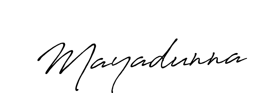 Create a beautiful signature design for name Mayadunna. With this signature (Antro_Vectra_Bolder) fonts, you can make a handwritten signature for free. Mayadunna signature style 7 images and pictures png