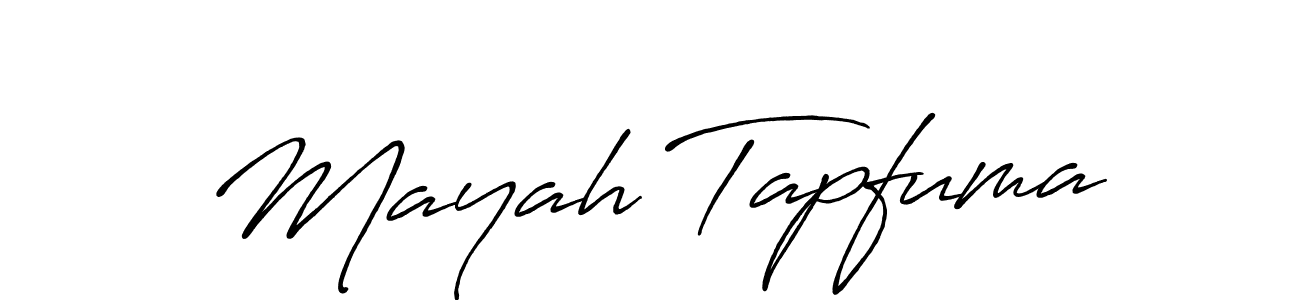 Once you've used our free online signature maker to create your best signature Antro_Vectra_Bolder style, it's time to enjoy all of the benefits that Mayah Tapfuma name signing documents. Mayah Tapfuma signature style 7 images and pictures png