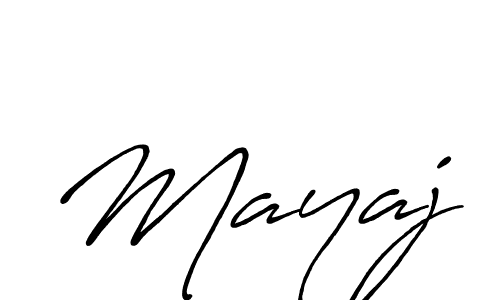 Make a beautiful signature design for name Mayaj. With this signature (Antro_Vectra_Bolder) style, you can create a handwritten signature for free. Mayaj signature style 7 images and pictures png