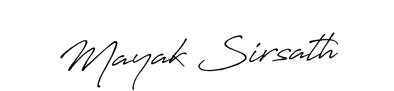 Once you've used our free online signature maker to create your best signature Antro_Vectra_Bolder style, it's time to enjoy all of the benefits that Mayak Sirsath name signing documents. Mayak Sirsath signature style 7 images and pictures png