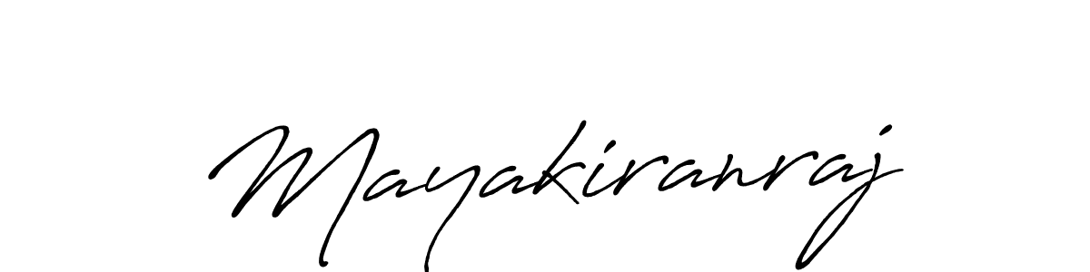 How to make Mayakiranraj signature? Antro_Vectra_Bolder is a professional autograph style. Create handwritten signature for Mayakiranraj name. Mayakiranraj signature style 7 images and pictures png