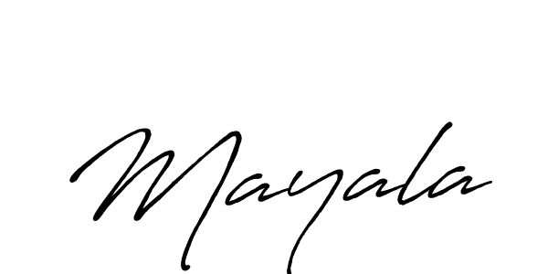 Also we have Mayala name is the best signature style. Create professional handwritten signature collection using Antro_Vectra_Bolder autograph style. Mayala signature style 7 images and pictures png