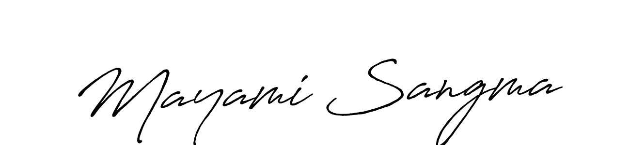 You can use this online signature creator to create a handwritten signature for the name Mayami Sangma. This is the best online autograph maker. Mayami Sangma signature style 7 images and pictures png