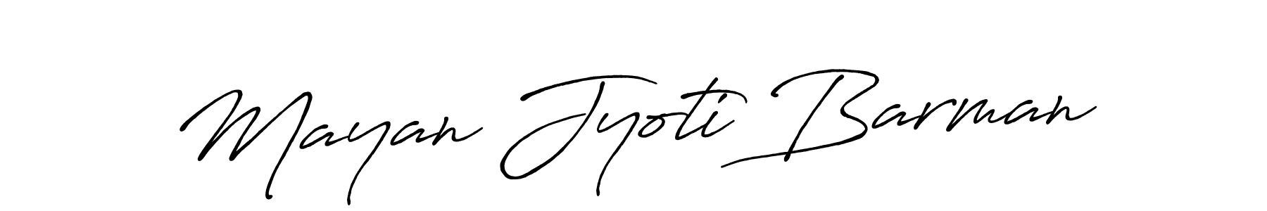 Create a beautiful signature design for name Mayan Jyoti Barman. With this signature (Antro_Vectra_Bolder) fonts, you can make a handwritten signature for free. Mayan Jyoti Barman signature style 7 images and pictures png