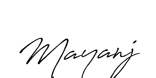 Mayanj stylish signature style. Best Handwritten Sign (Antro_Vectra_Bolder) for my name. Handwritten Signature Collection Ideas for my name Mayanj. Mayanj signature style 7 images and pictures png