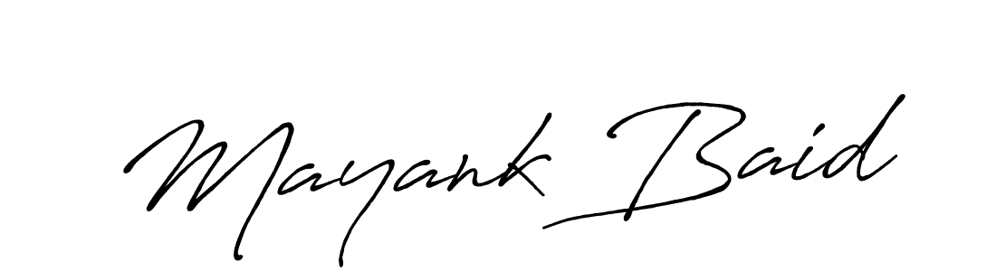 Also You can easily find your signature by using the search form. We will create Mayank Baid name handwritten signature images for you free of cost using Antro_Vectra_Bolder sign style. Mayank Baid signature style 7 images and pictures png