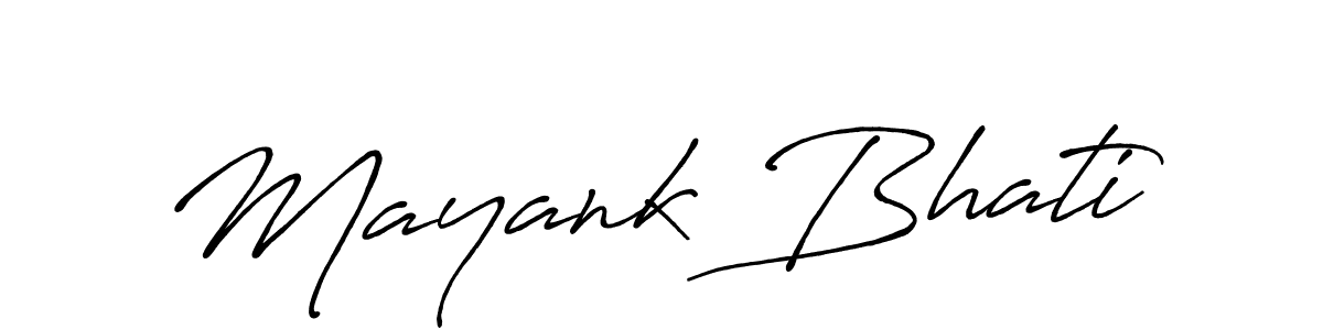 You can use this online signature creator to create a handwritten signature for the name Mayank Bhati. This is the best online autograph maker. Mayank Bhati signature style 7 images and pictures png