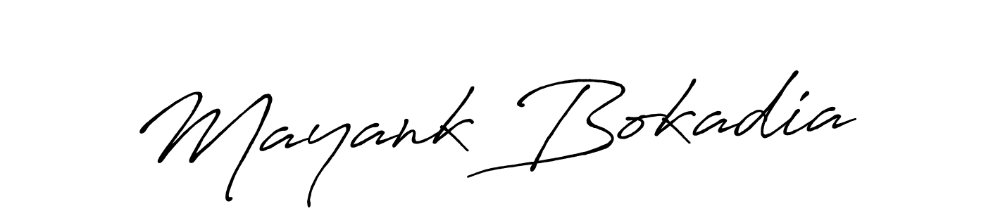 It looks lik you need a new signature style for name Mayank Bokadia. Design unique handwritten (Antro_Vectra_Bolder) signature with our free signature maker in just a few clicks. Mayank Bokadia signature style 7 images and pictures png