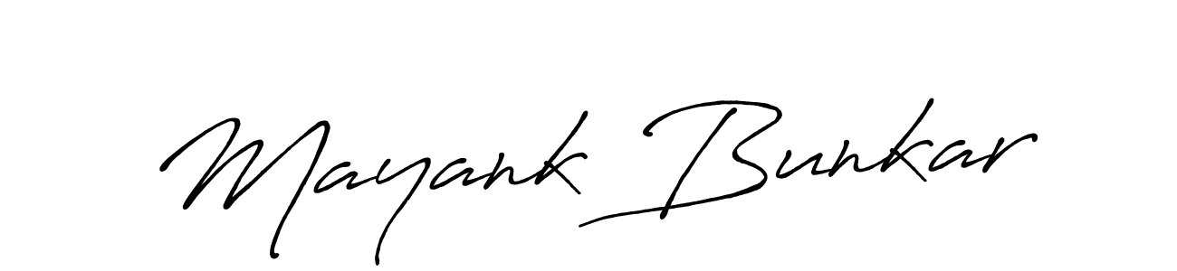 if you are searching for the best signature style for your name Mayank Bunkar. so please give up your signature search. here we have designed multiple signature styles  using Antro_Vectra_Bolder. Mayank Bunkar signature style 7 images and pictures png