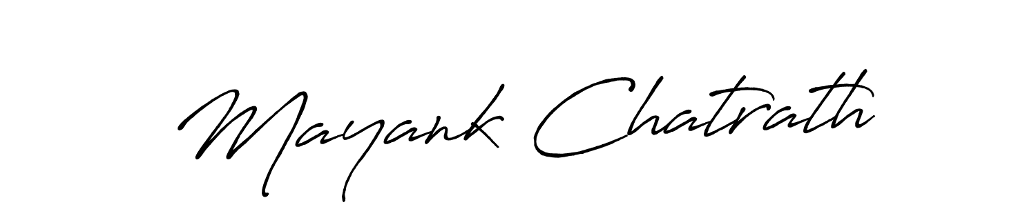 You should practise on your own different ways (Antro_Vectra_Bolder) to write your name (Mayank Chatrath) in signature. don't let someone else do it for you. Mayank Chatrath signature style 7 images and pictures png