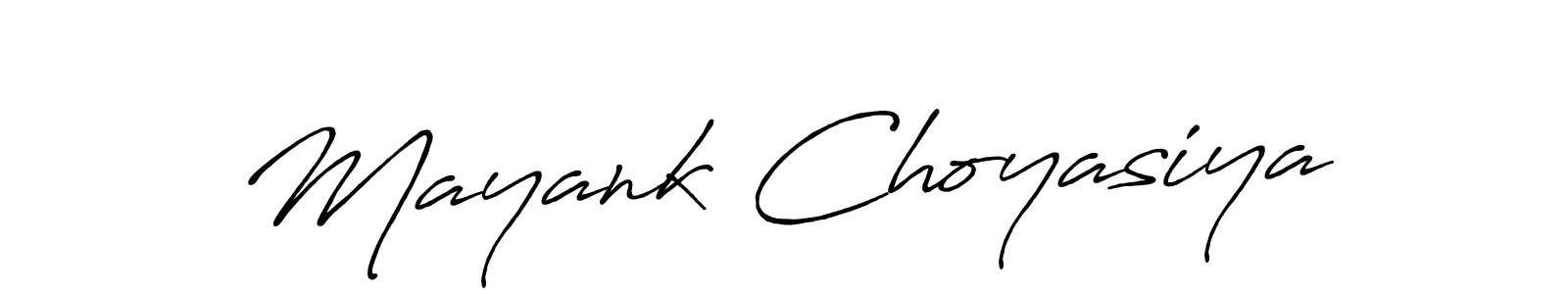 Make a short Mayank Choyasiya signature style. Manage your documents anywhere anytime using Antro_Vectra_Bolder. Create and add eSignatures, submit forms, share and send files easily. Mayank Choyasiya signature style 7 images and pictures png