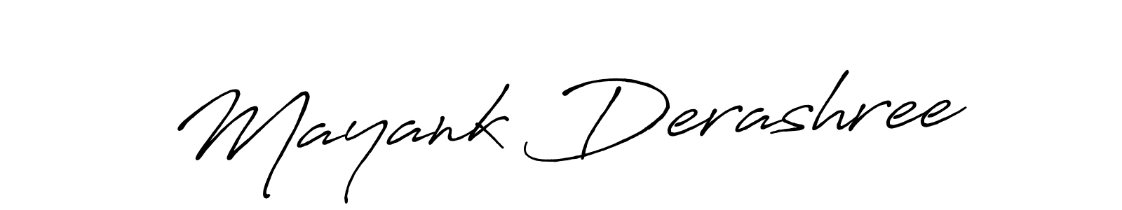 How to make Mayank Derashree name signature. Use Antro_Vectra_Bolder style for creating short signs online. This is the latest handwritten sign. Mayank Derashree signature style 7 images and pictures png