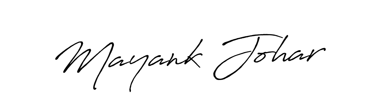 Also we have Mayank Johar name is the best signature style. Create professional handwritten signature collection using Antro_Vectra_Bolder autograph style. Mayank Johar signature style 7 images and pictures png