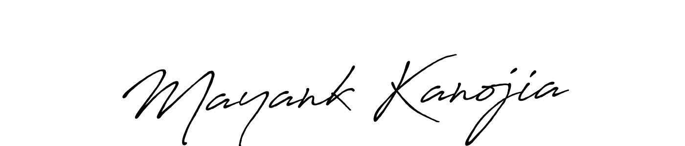 How to make Mayank Kanojia signature? Antro_Vectra_Bolder is a professional autograph style. Create handwritten signature for Mayank Kanojia name. Mayank Kanojia signature style 7 images and pictures png