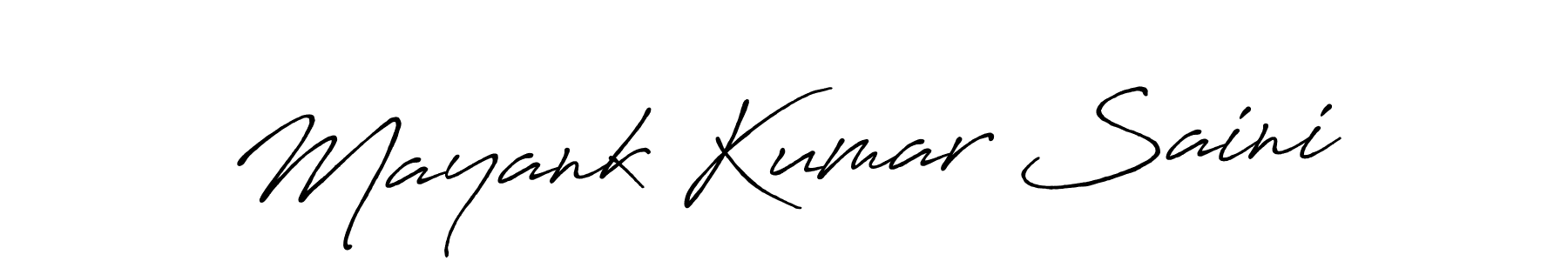 This is the best signature style for the Mayank Kumar Saini name. Also you like these signature font (Antro_Vectra_Bolder). Mix name signature. Mayank Kumar Saini signature style 7 images and pictures png