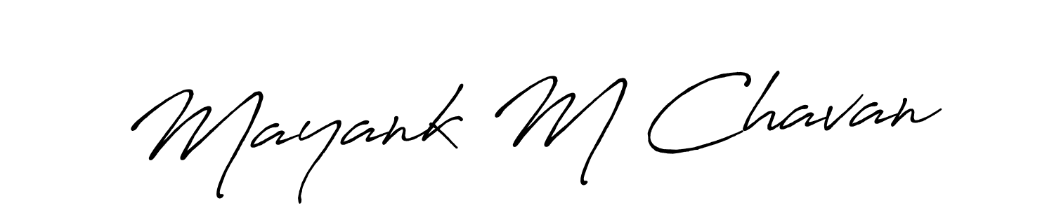 Similarly Antro_Vectra_Bolder is the best handwritten signature design. Signature creator online .You can use it as an online autograph creator for name Mayank M Chavan. Mayank M Chavan signature style 7 images and pictures png