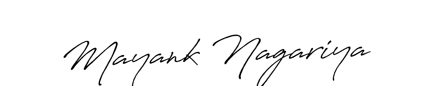 Mayank Nagariya stylish signature style. Best Handwritten Sign (Antro_Vectra_Bolder) for my name. Handwritten Signature Collection Ideas for my name Mayank Nagariya. Mayank Nagariya signature style 7 images and pictures png